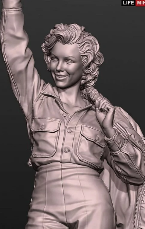 Marilyn Monroe in Korea for her USO tour 1954 (1/35 scale)