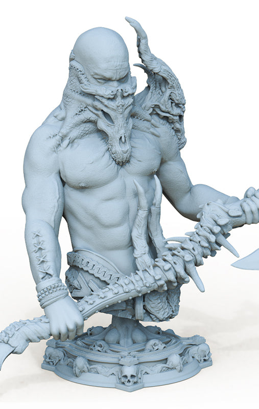 Boneflesh Necrowarrior Bust- 3D Print