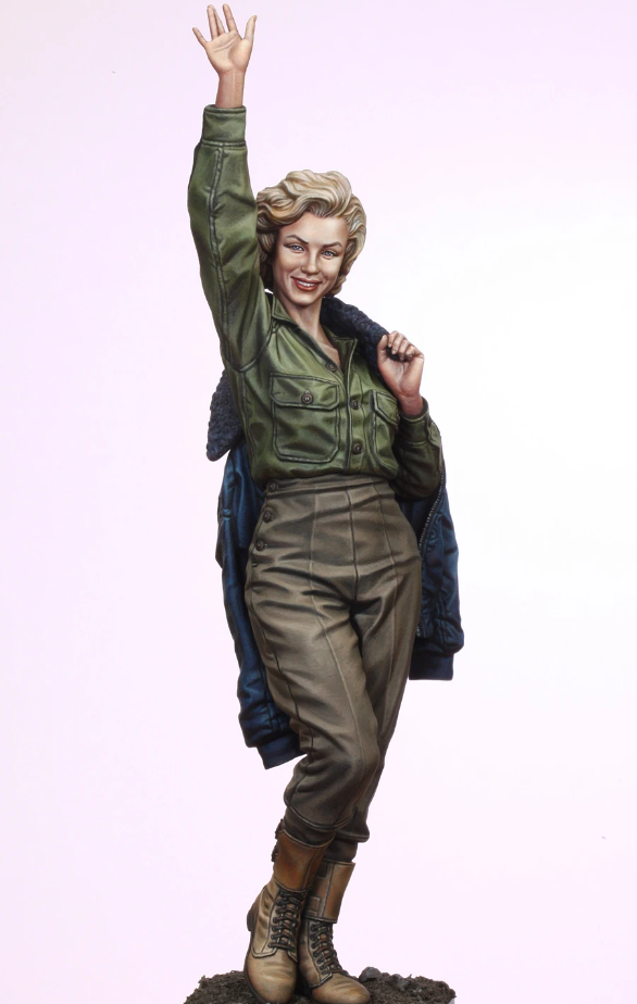 Marilyn Monroe in Korea for her USO tour 1954 (1/35 scale)