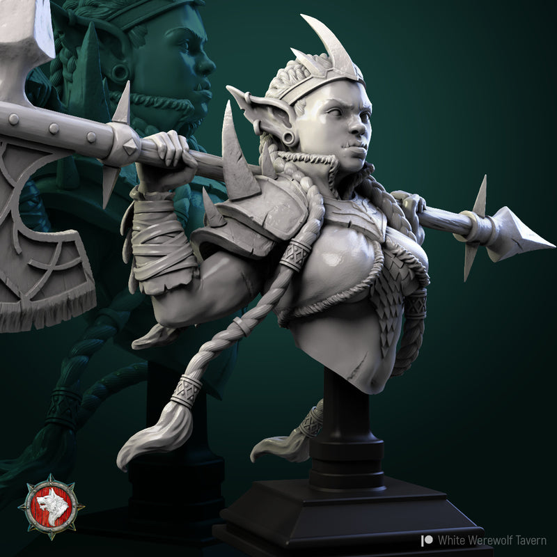 Goblin Queen Bust - 3D Print