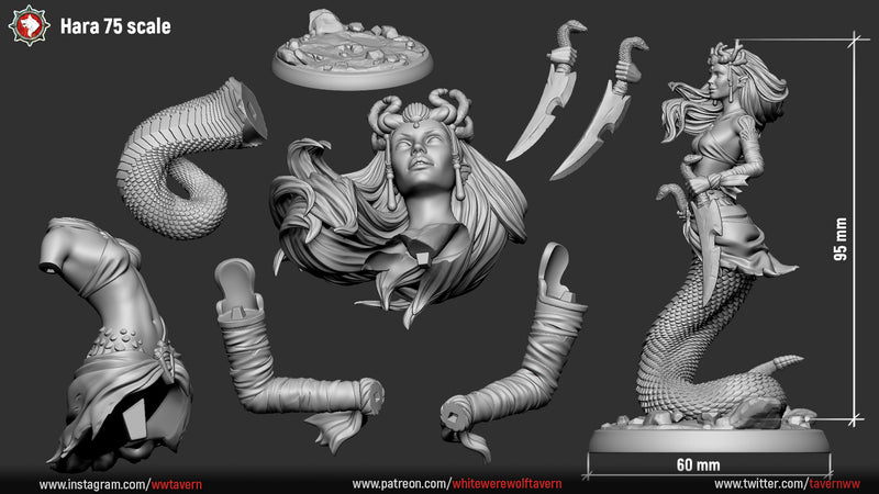 Hara - 75mm - 3D Print