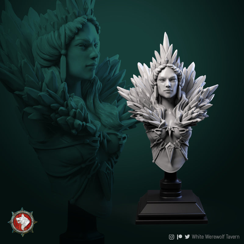 Helga the Frost Witch Bust - 3D Print