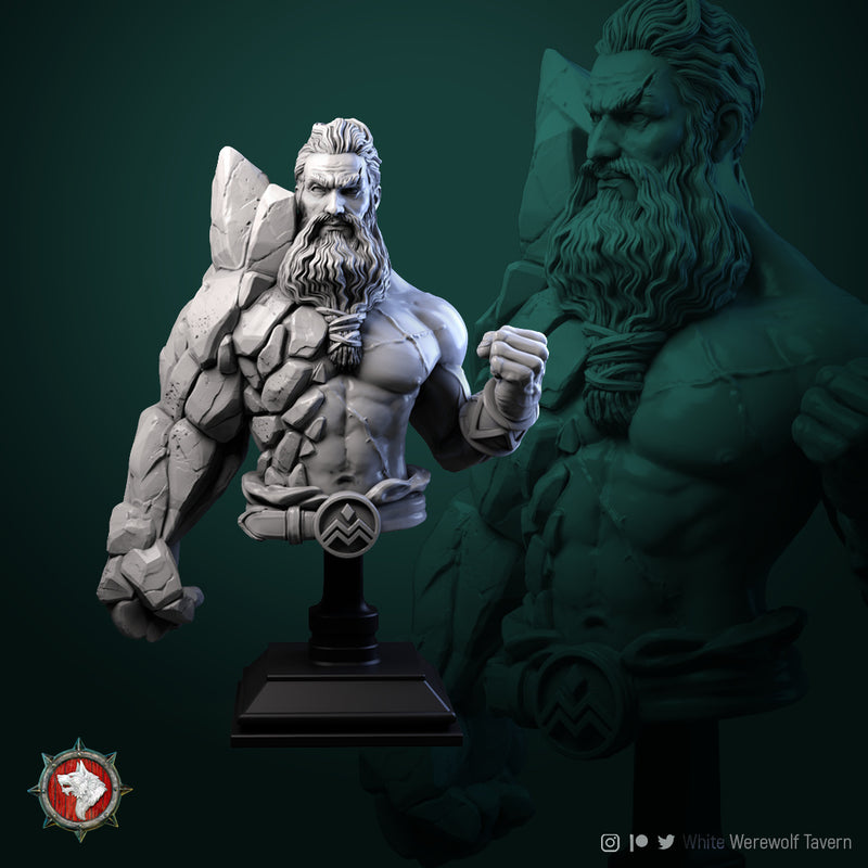 Earth Master Bust - 3D Print