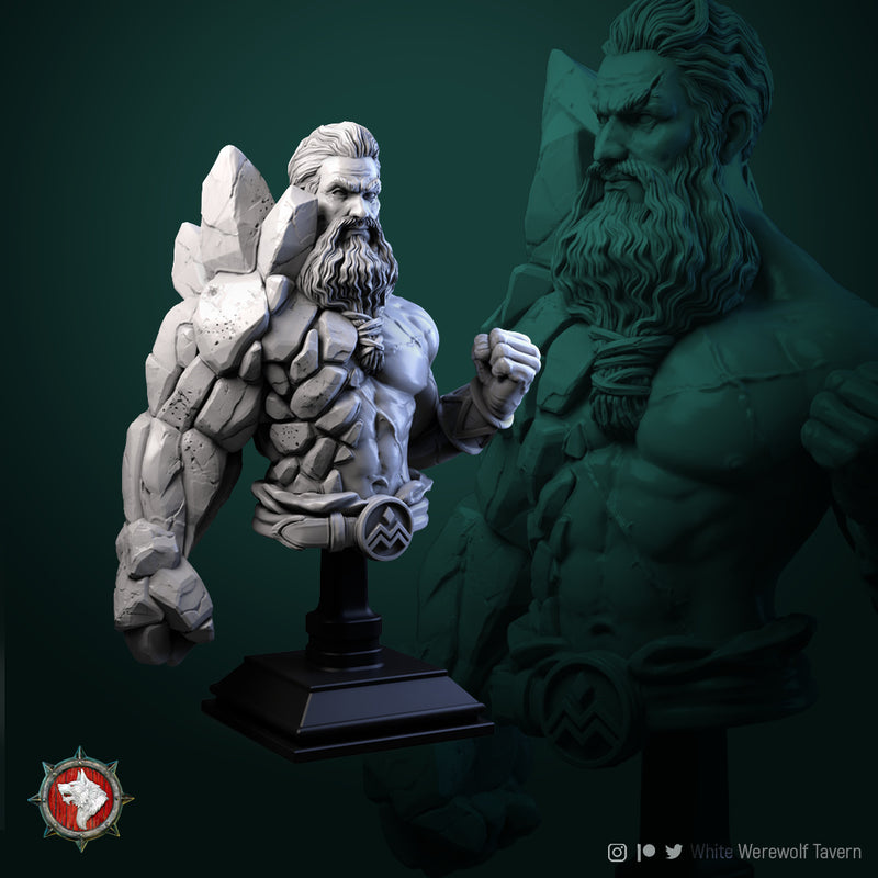 Earth Master Bust - 3D Print