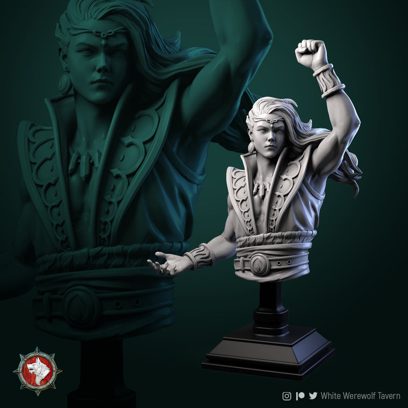 Fire Master Bust - 3D Print