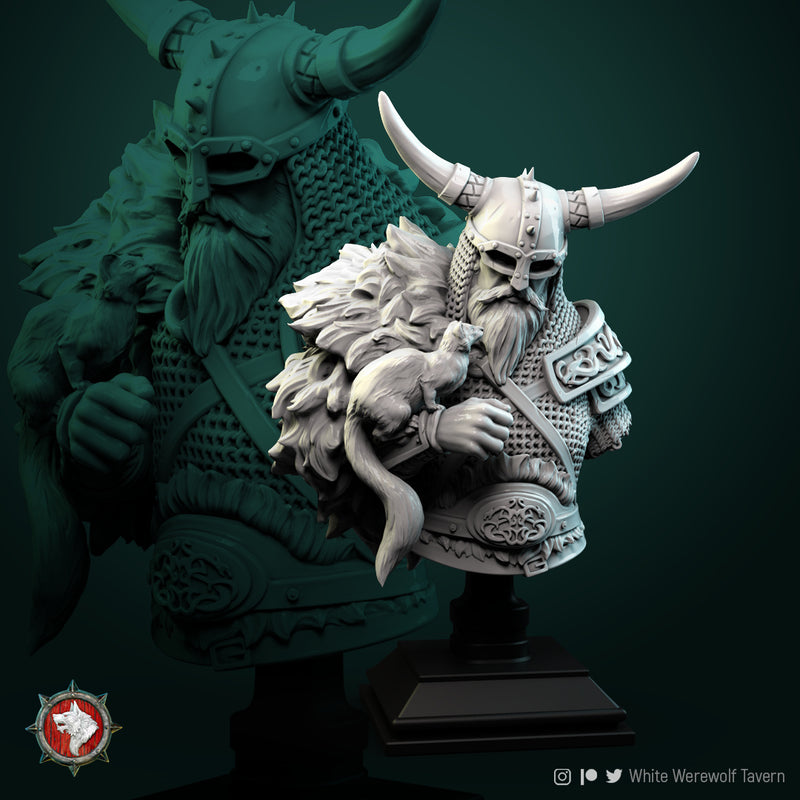 Kolgrim Viking Bust - 3D Print