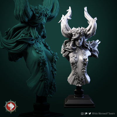 Tarnia Wood Elf Queen Bust - 3D Print