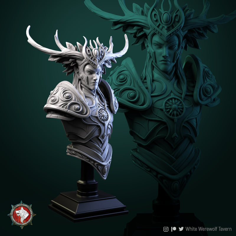 Tarniel Wood Elf King Bust - 3D Print