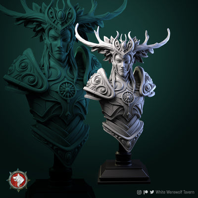 Tarniel Wood Elf King Bust - 3D Print