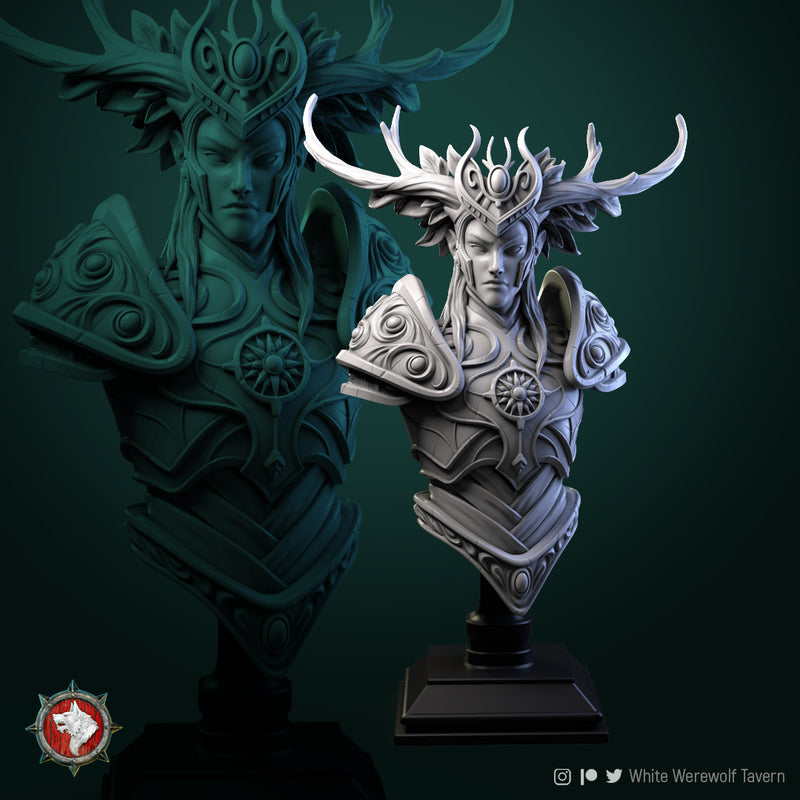 Tarniel Wood Elf King Bust - 3D Print