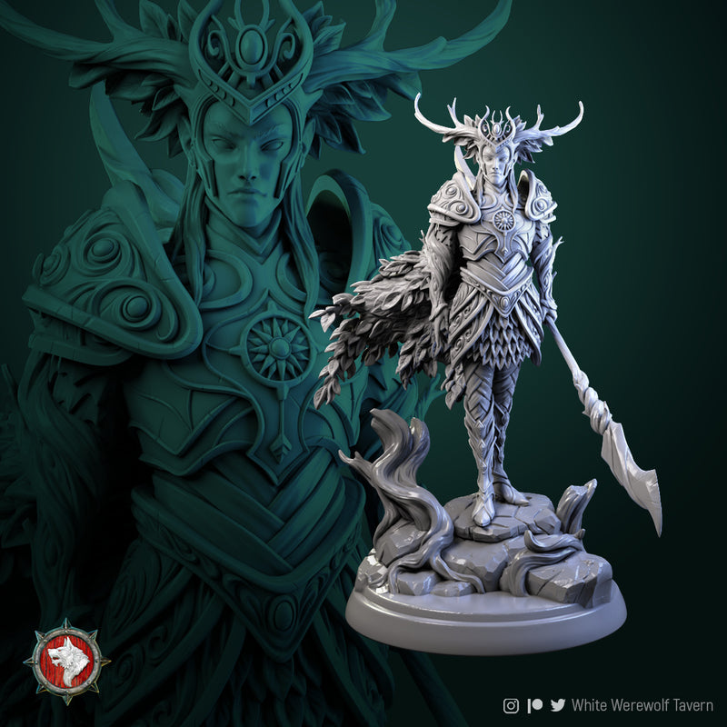 Tarniel Wood Elf King - 75mm - 3D Print