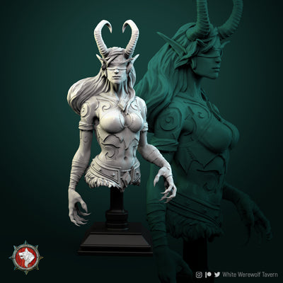 Demon Hunter Bust - 3D Print