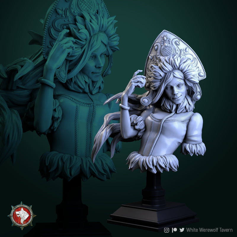 Snow Girl Bust - 3D Print