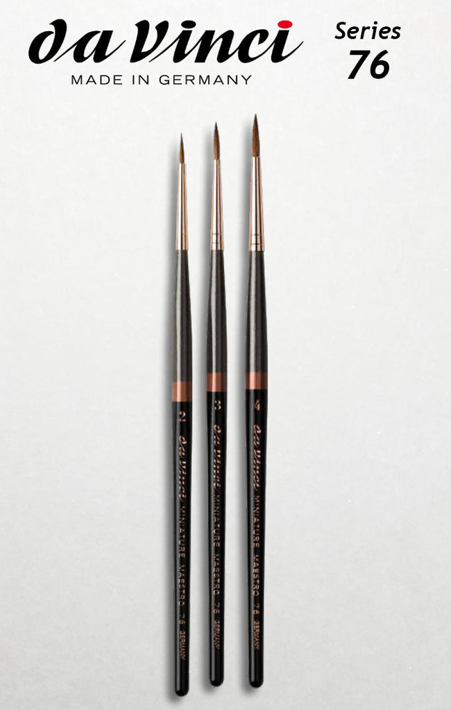 MINIATURE MAESTRO Brushes - SERIES 76 - Da Vinci - El Greco