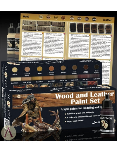 Wood & Leather Paint Set