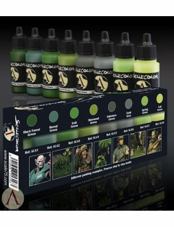 Colors of Nature Green Paint Set