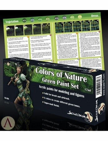 Colors of Nature Green Paint Set