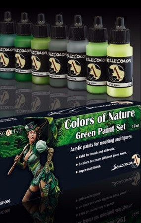 Colors of Nature Green Paint Set