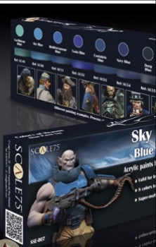 Sky and Ice BLUE Paint Set