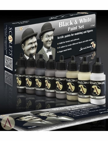 Black and White Paint Set
