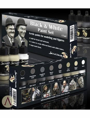 Black and White Paint Set