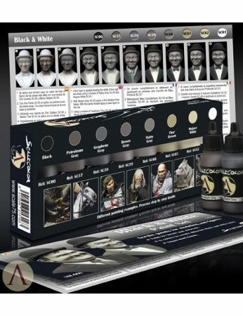 Black and White Paint Set