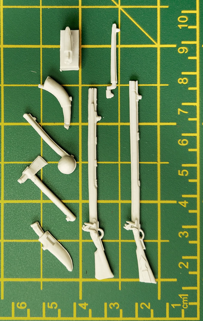 East Coast / Woodland Indians Weapons Set - 75mm